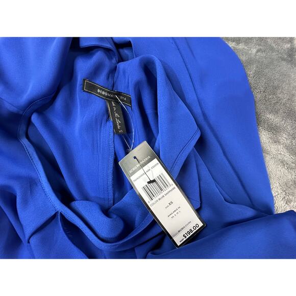BCBG Max Azria Sapphire Blue XS Extra Small Petite Dress - Retails $198 New Tags - Picture 10 of 11